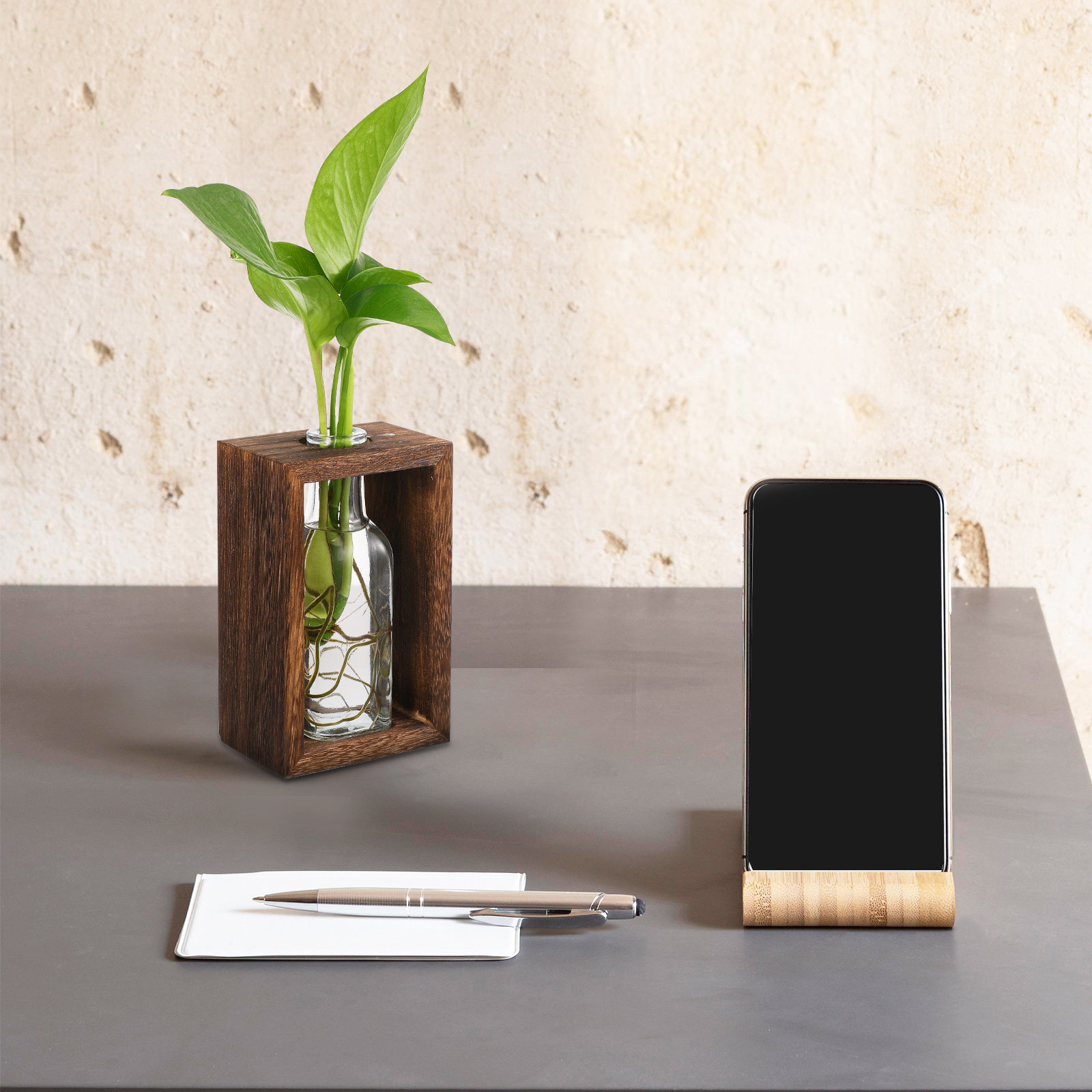 1 Set Ahşap Hidroponik Bitki Y - Propagation Station Vase incelemesi ve fiyatı