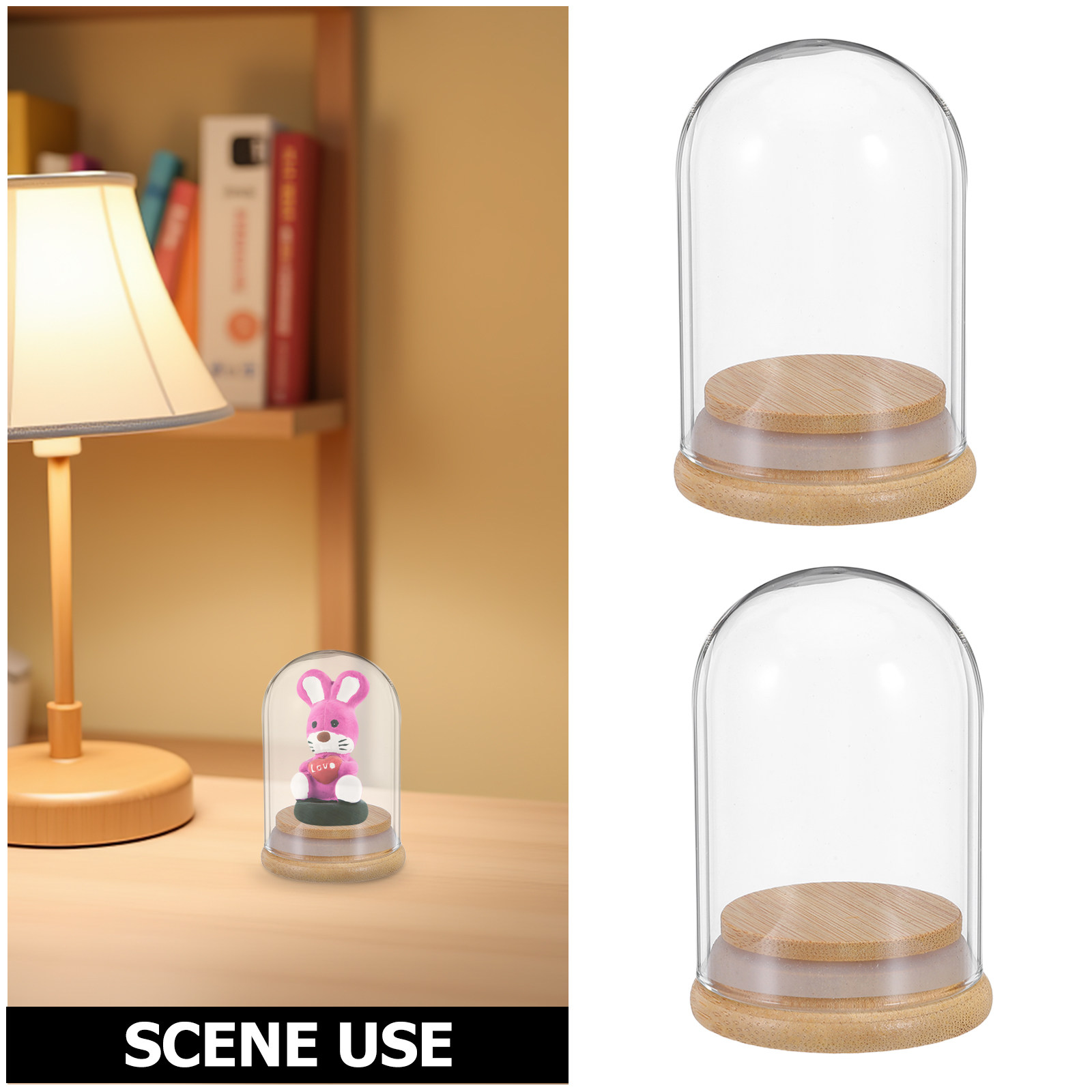 6 Adet Cam Kubbe Vitrin 2.8x2  - Plastic Dome Clear incelemesi ve fiyatı